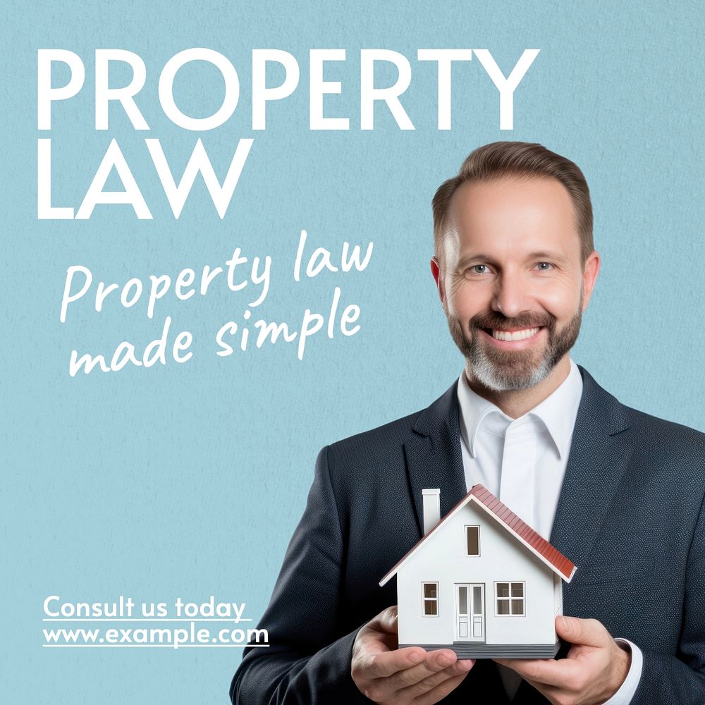 Property law Instagram post template