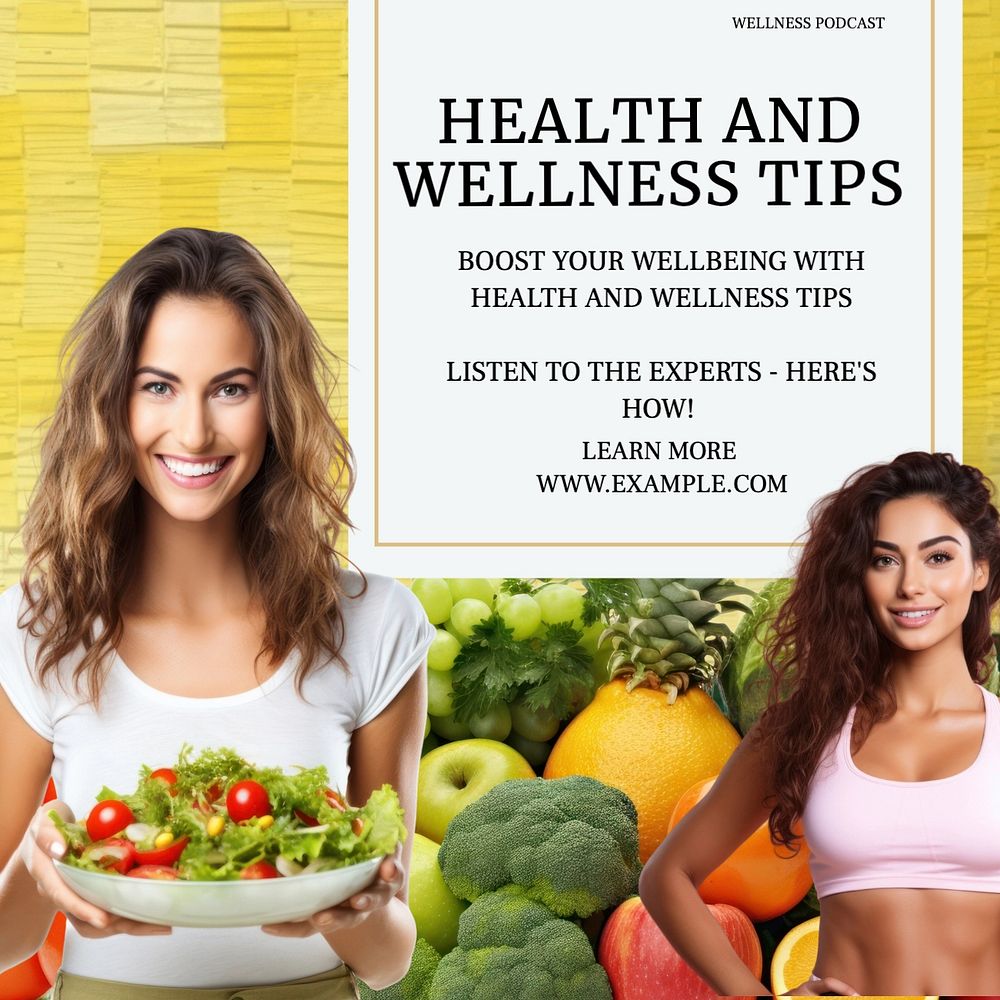 Health and wellness Instagram post template