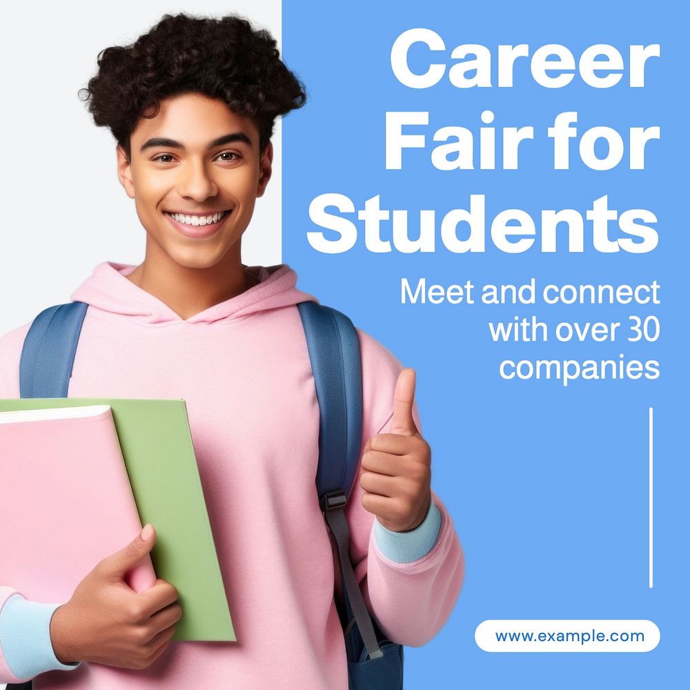 Career fair Instagram post template