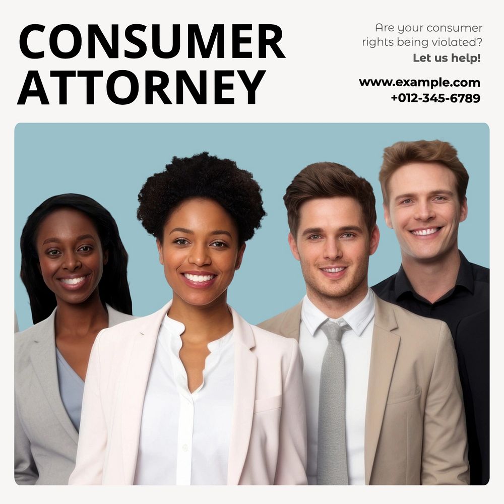 Consumer attorney Instagram post template