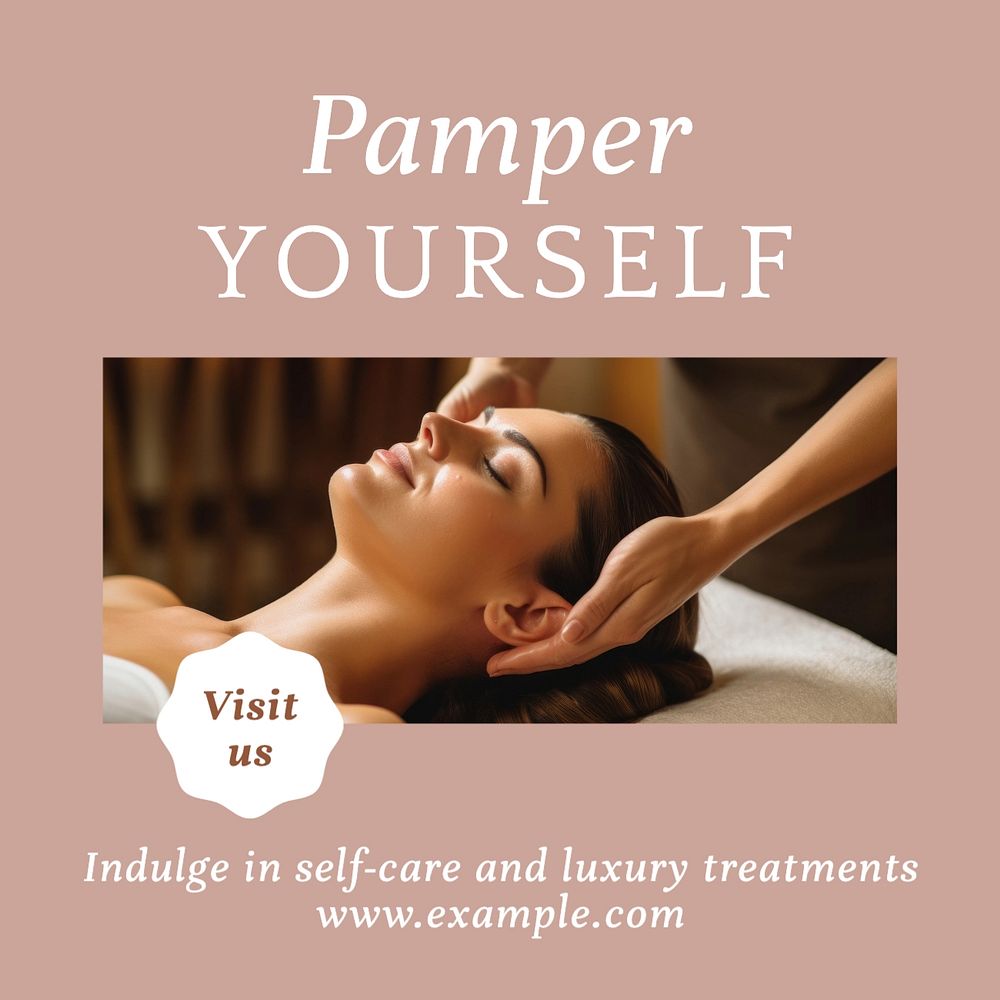 Rejuvenation spa Instagram post template