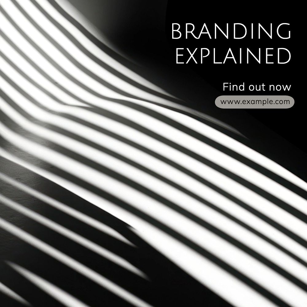 Branding explained Instagram post template