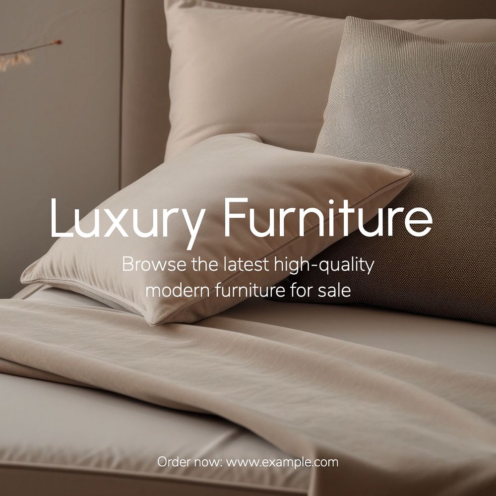 Luxury furniture Instagram post template