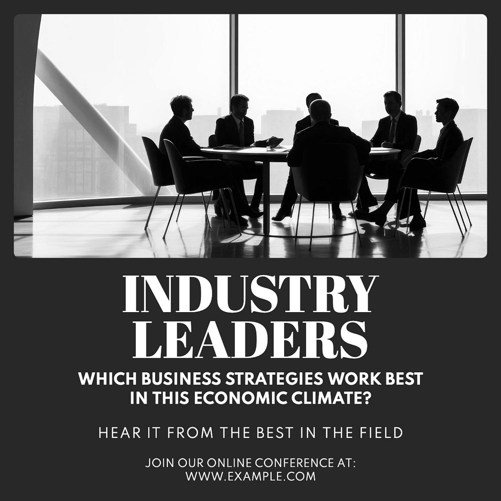 Industry leaders Facebook post template