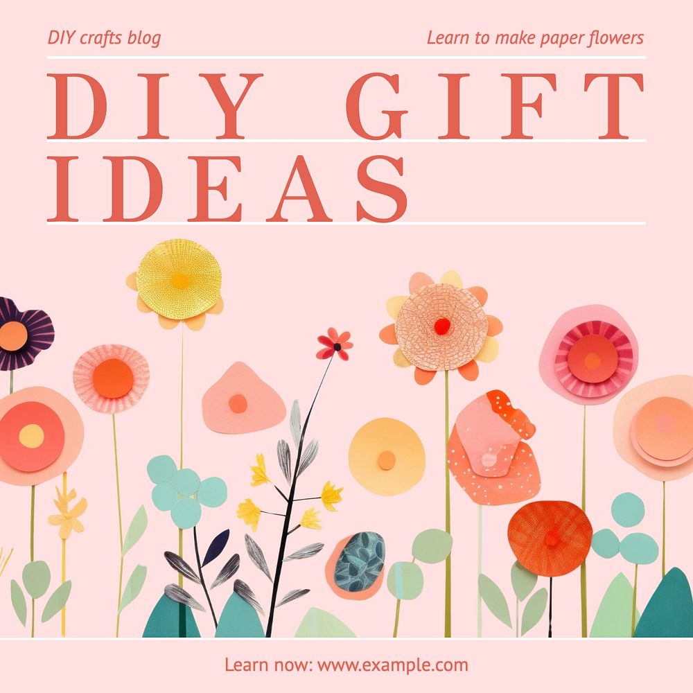 DIY Gift Ideas Instagram post template