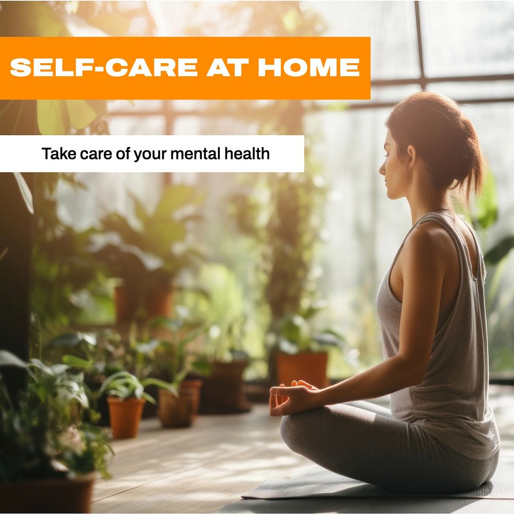 Home self care Instagram post template