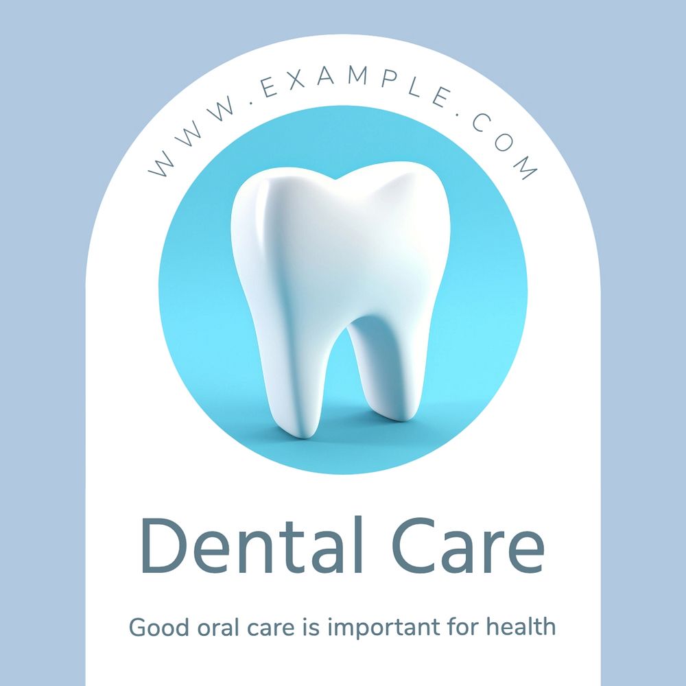 Dental care Instagram post template