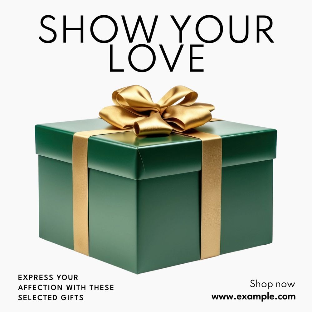 Love & gift selection Instagram post template