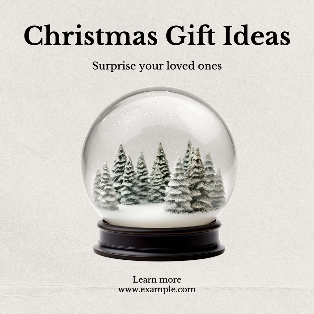 Christmas gift ideas Instagram post template