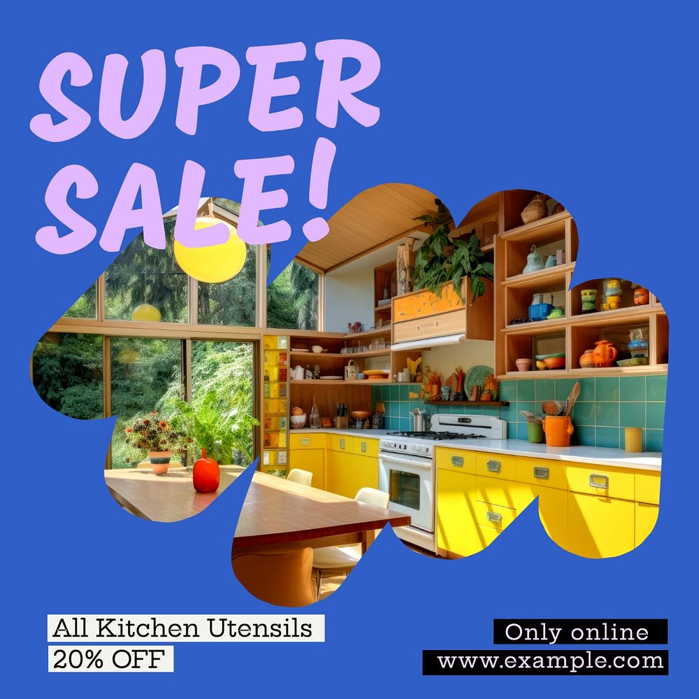 Kitchen sale Facebook post template