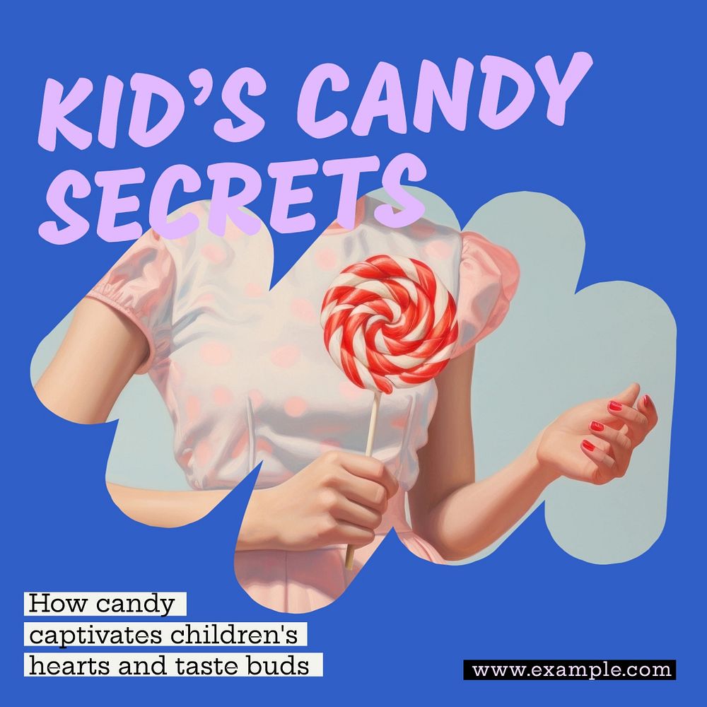 Kids candy secrets post template