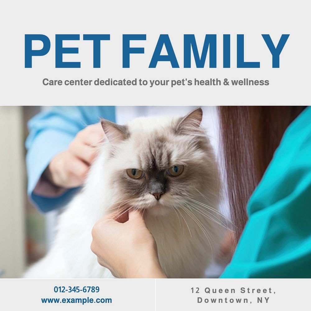 Pet family Instagram post template