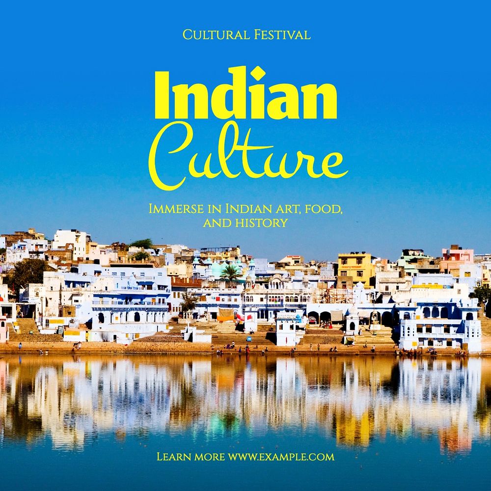 Indian culture Instagram post template