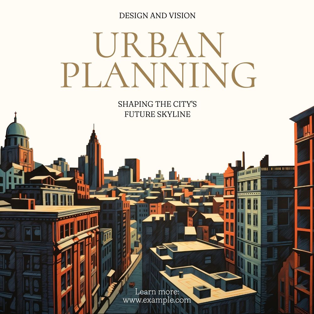 Urban planning Instagram post template