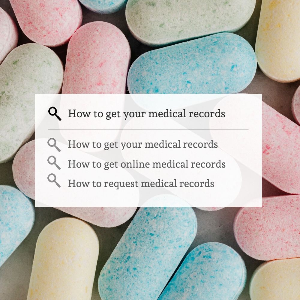 Medical record Instagram post template