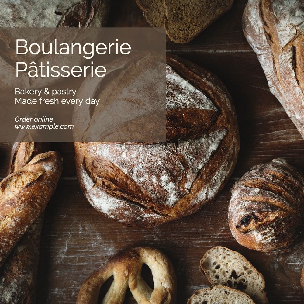 Bakery & pastry Instagram post template