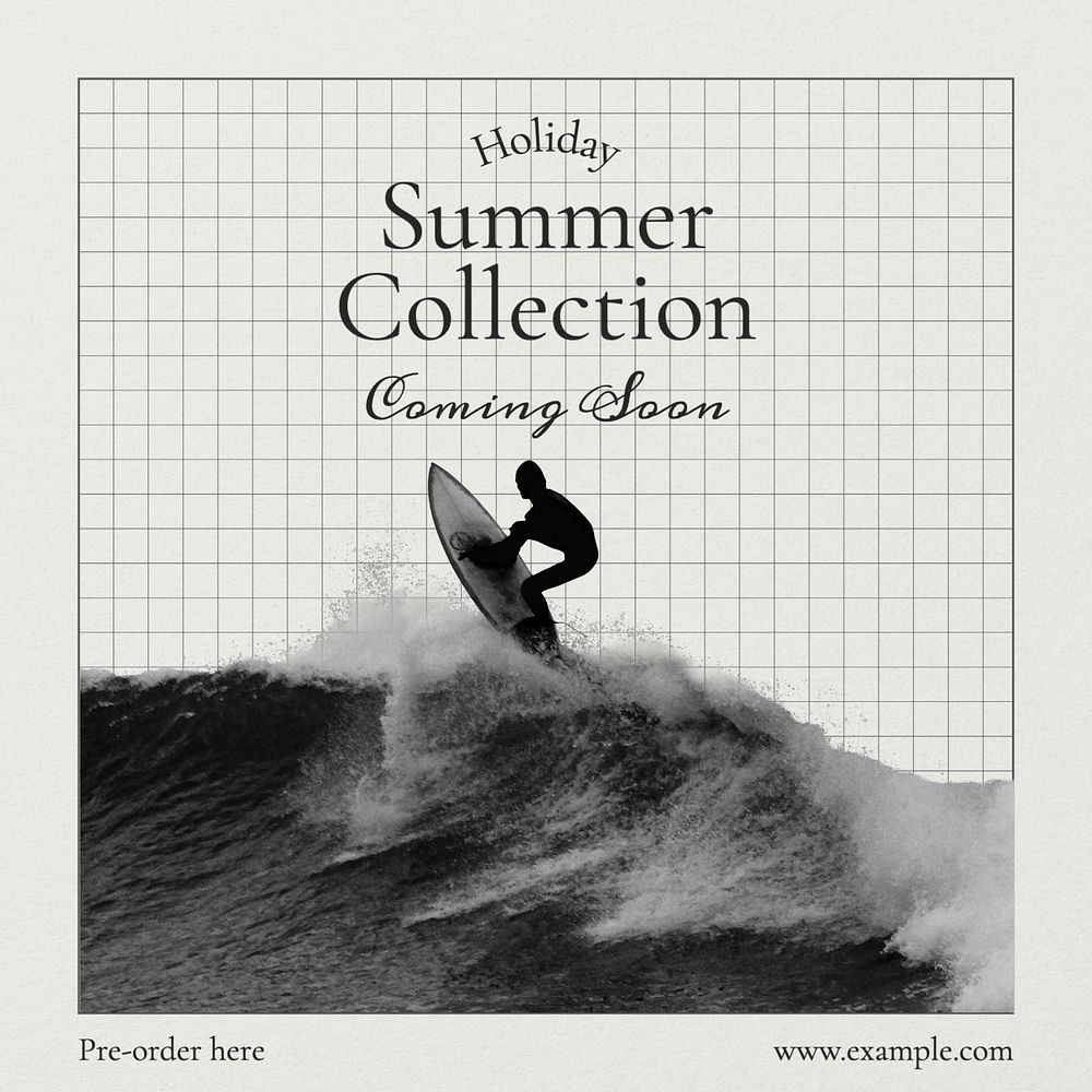 Summer collection Instagram post template