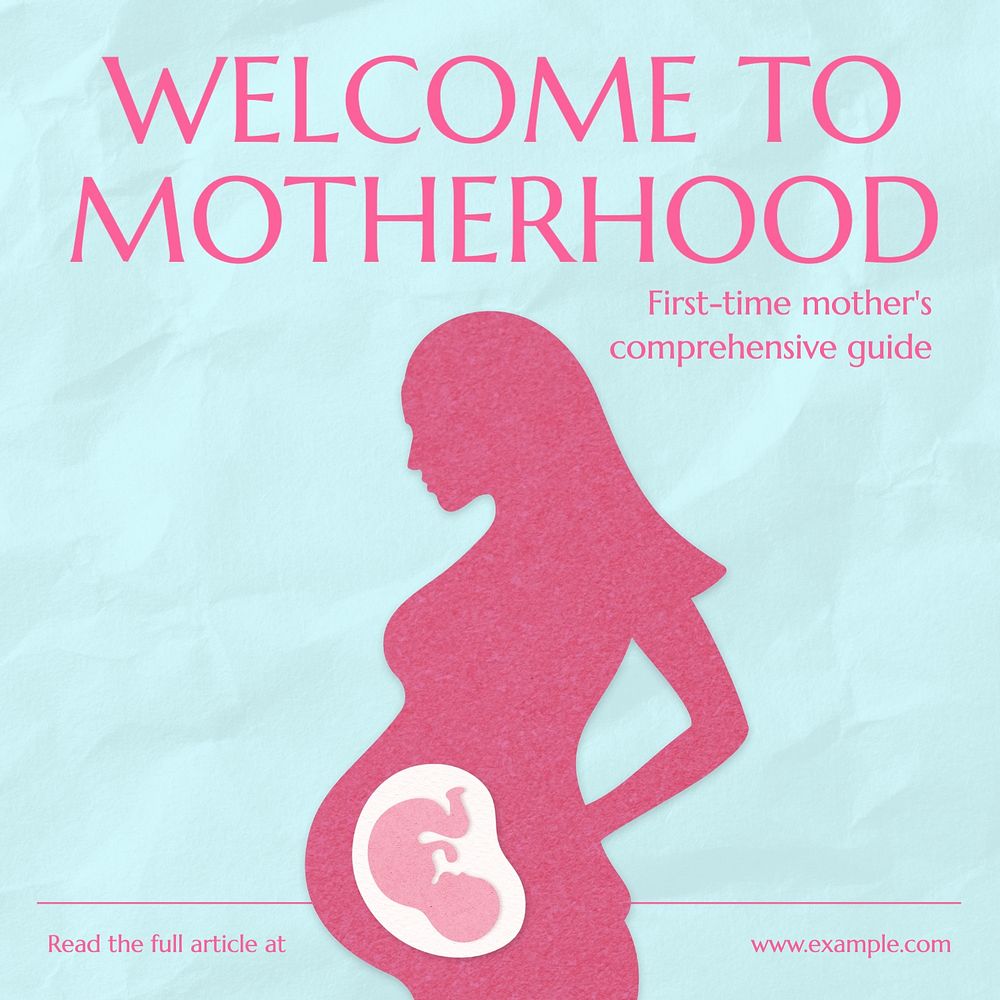 Motherhood community Instagram post template