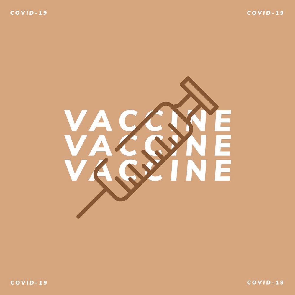 Covid-19 vaccine Instagram post template, editable design