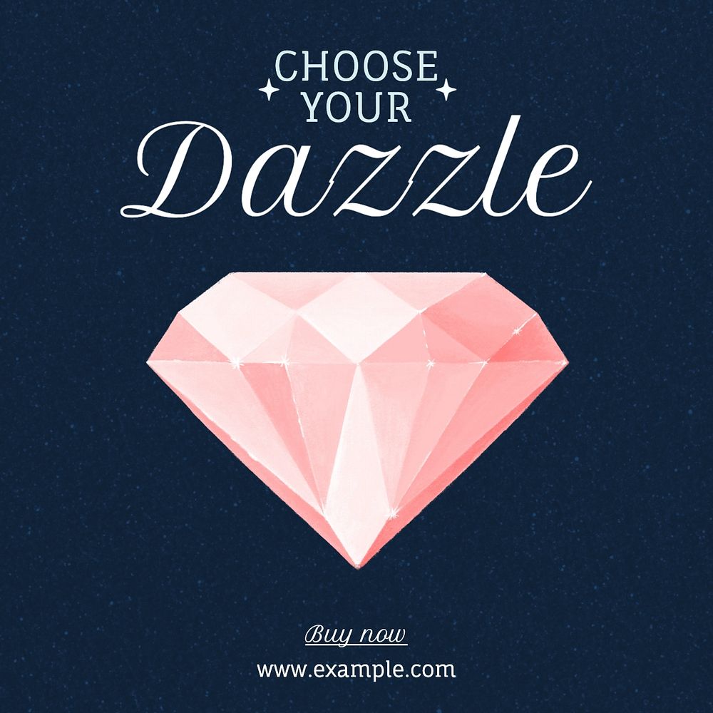 Choose your dazzle Instagram post template