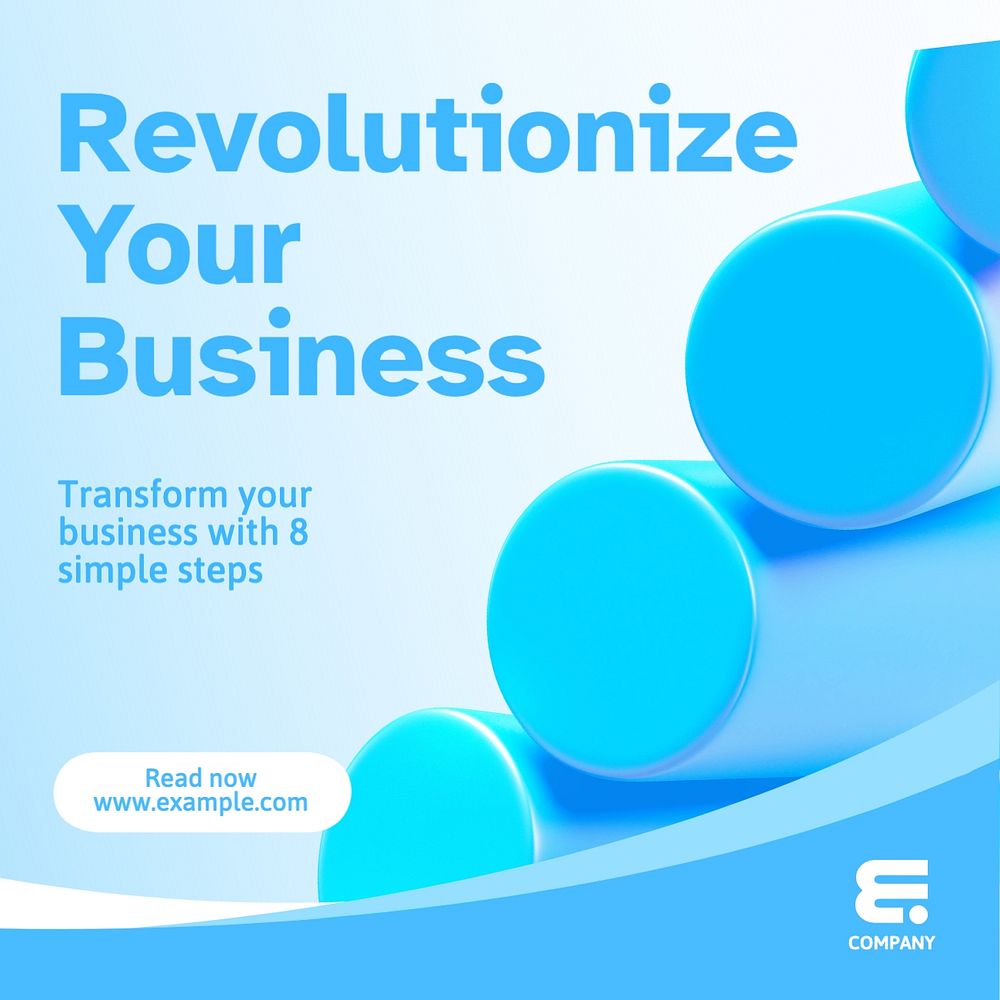 Revolutionize your business Facebook post template