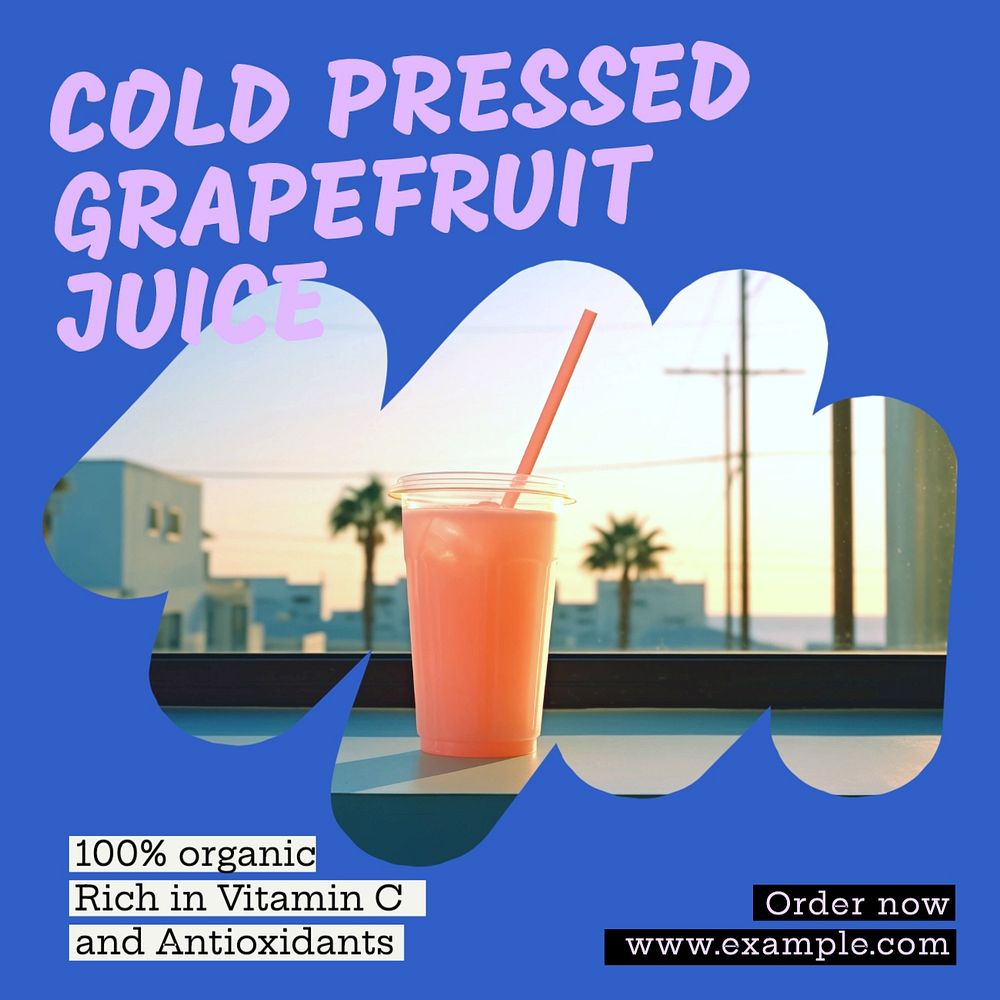 Cold pressed juice post template