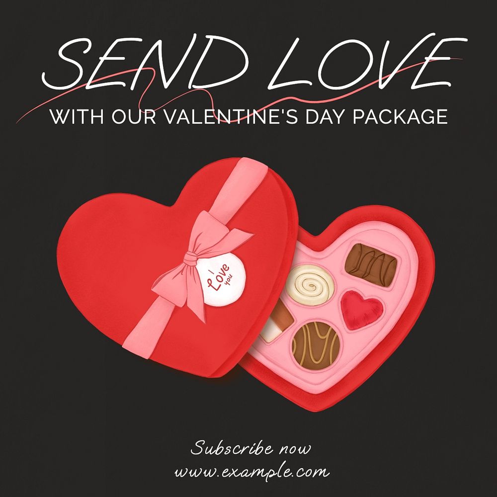 Valentine's package Facebook post template