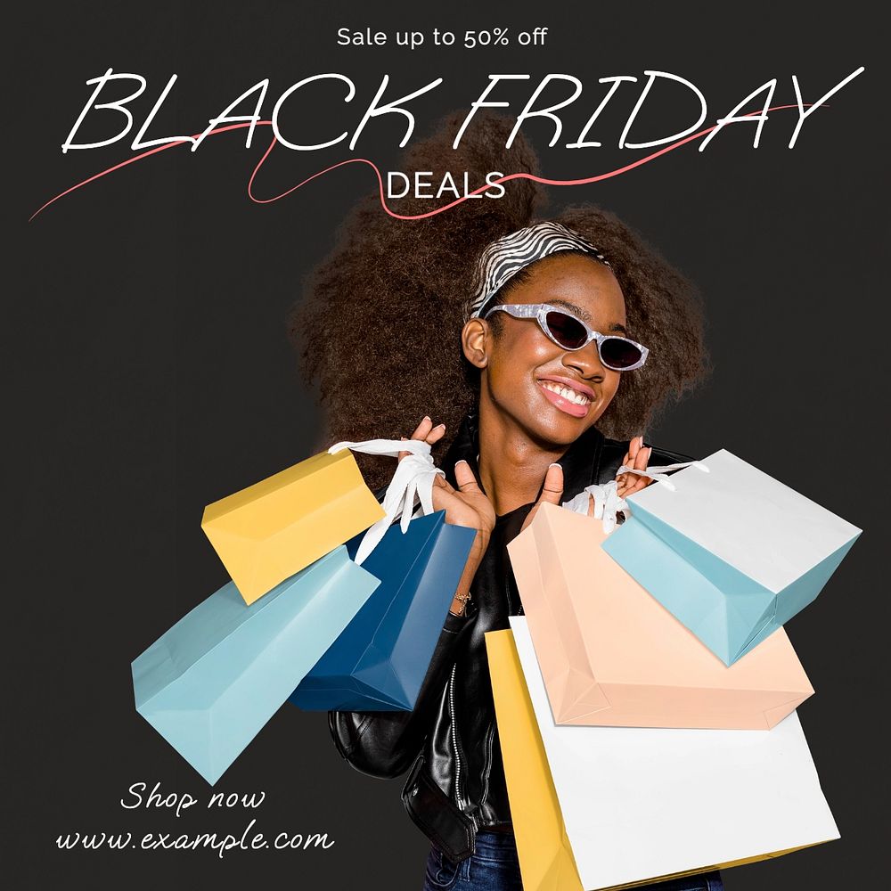 Black friday deals Facebook post template