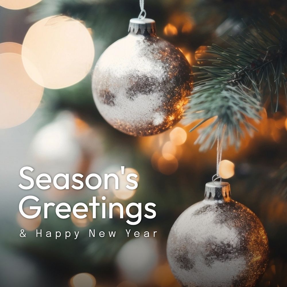 Season's greetings Facebook post template