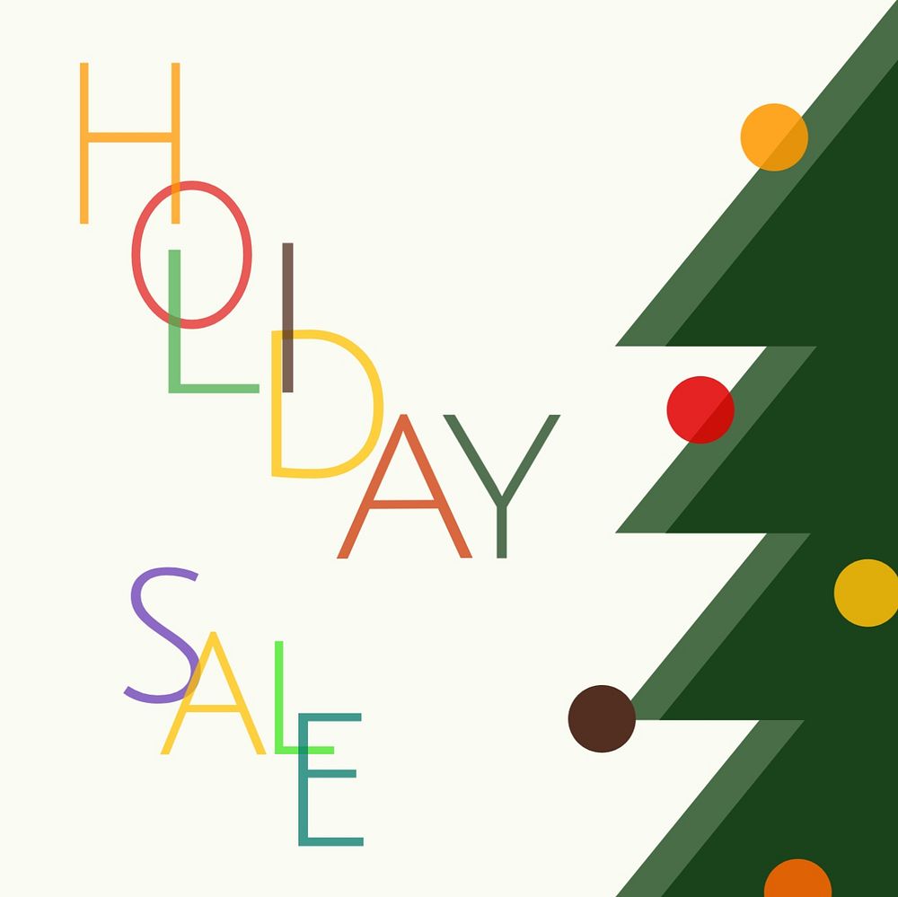 Holiday sale Instagram post template