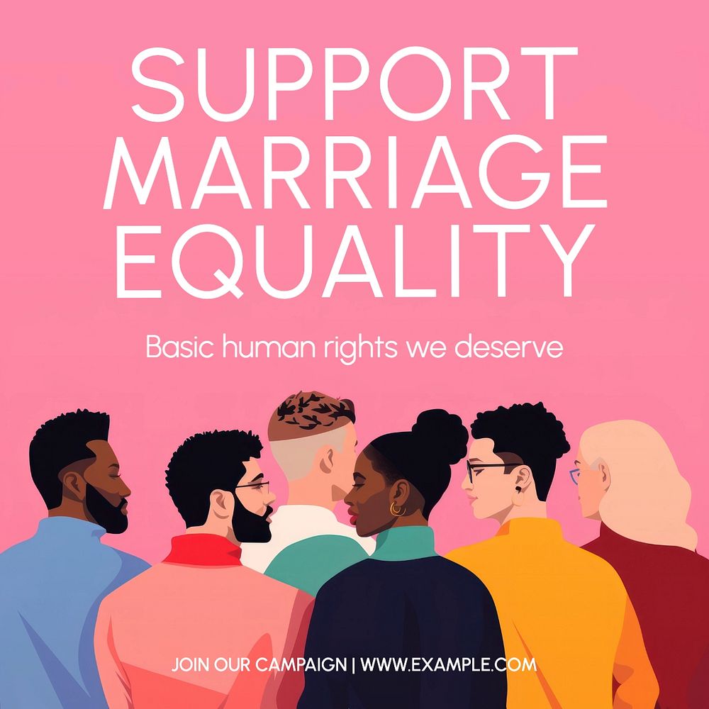 Support marriage equality Facebook post template