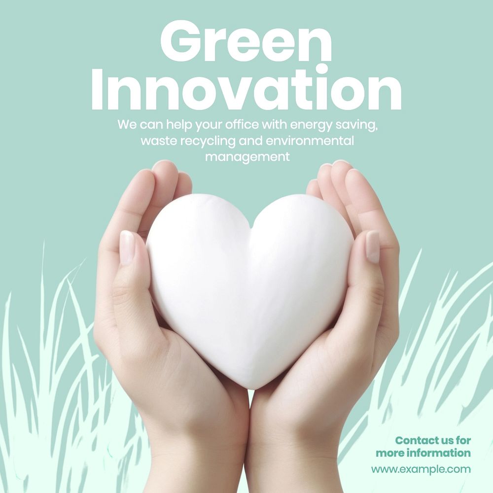 Green innovation Facebook post template