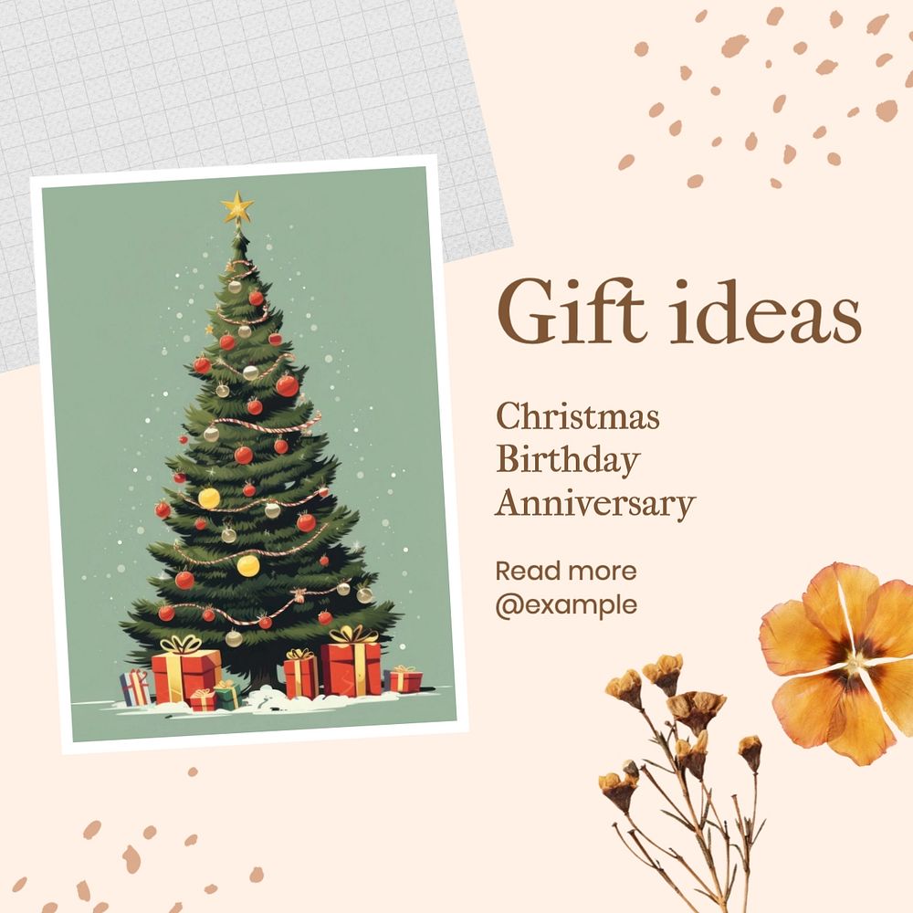 Gift ideas Facebook post template