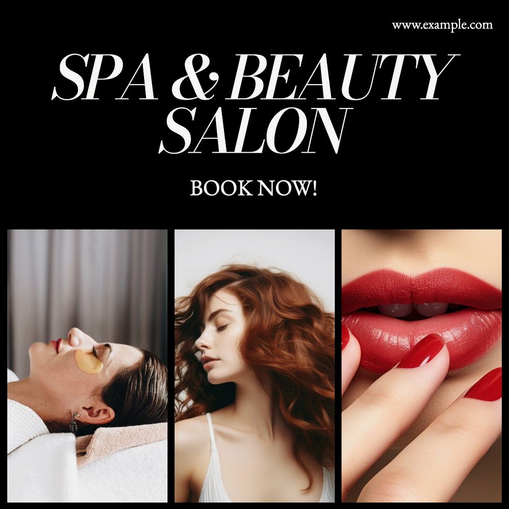 Beauty salon Facebook post template