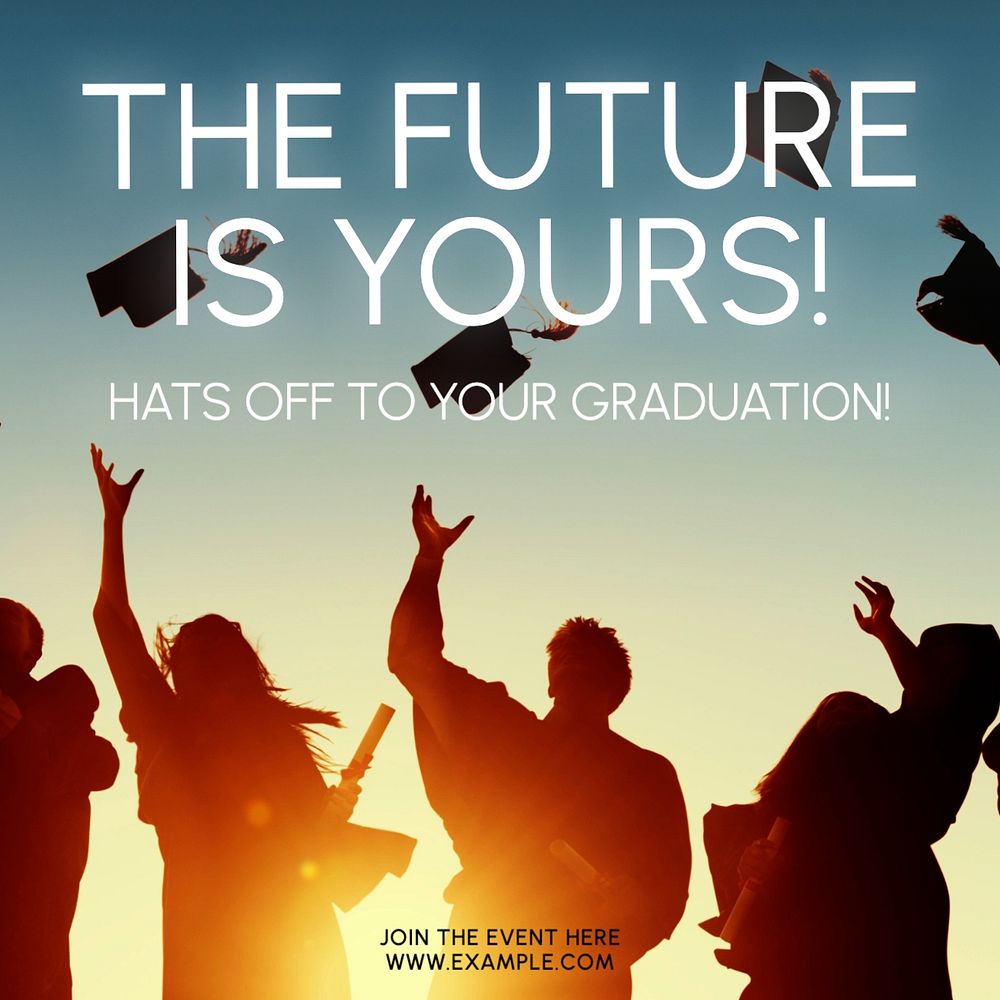 Graduation day Facebook post template