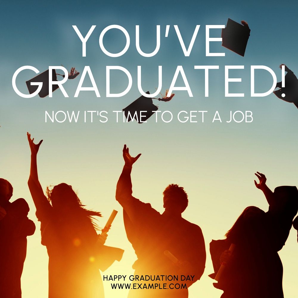 Graduation Facebook post template