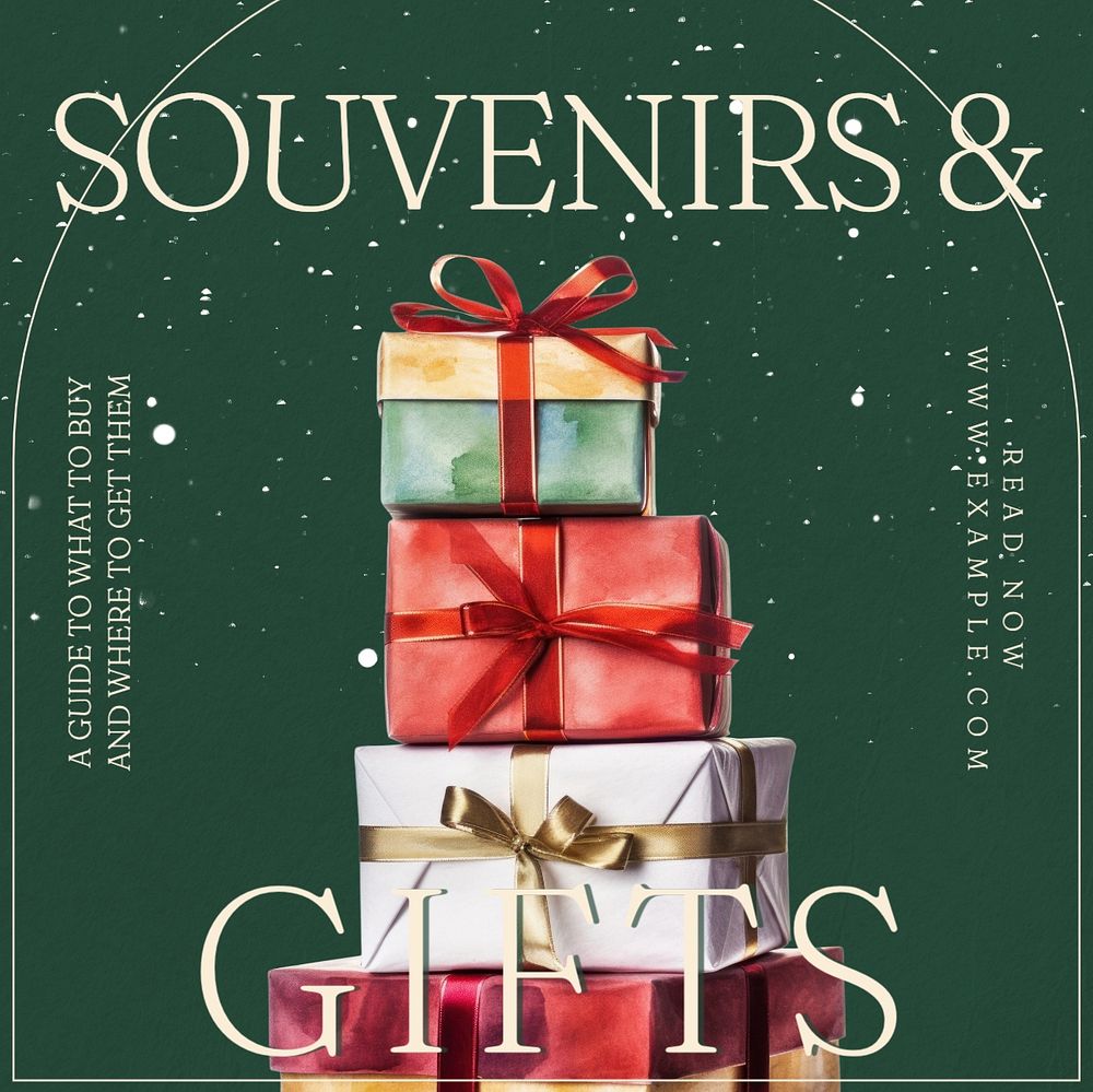 Souvenir & gift Facebook post template