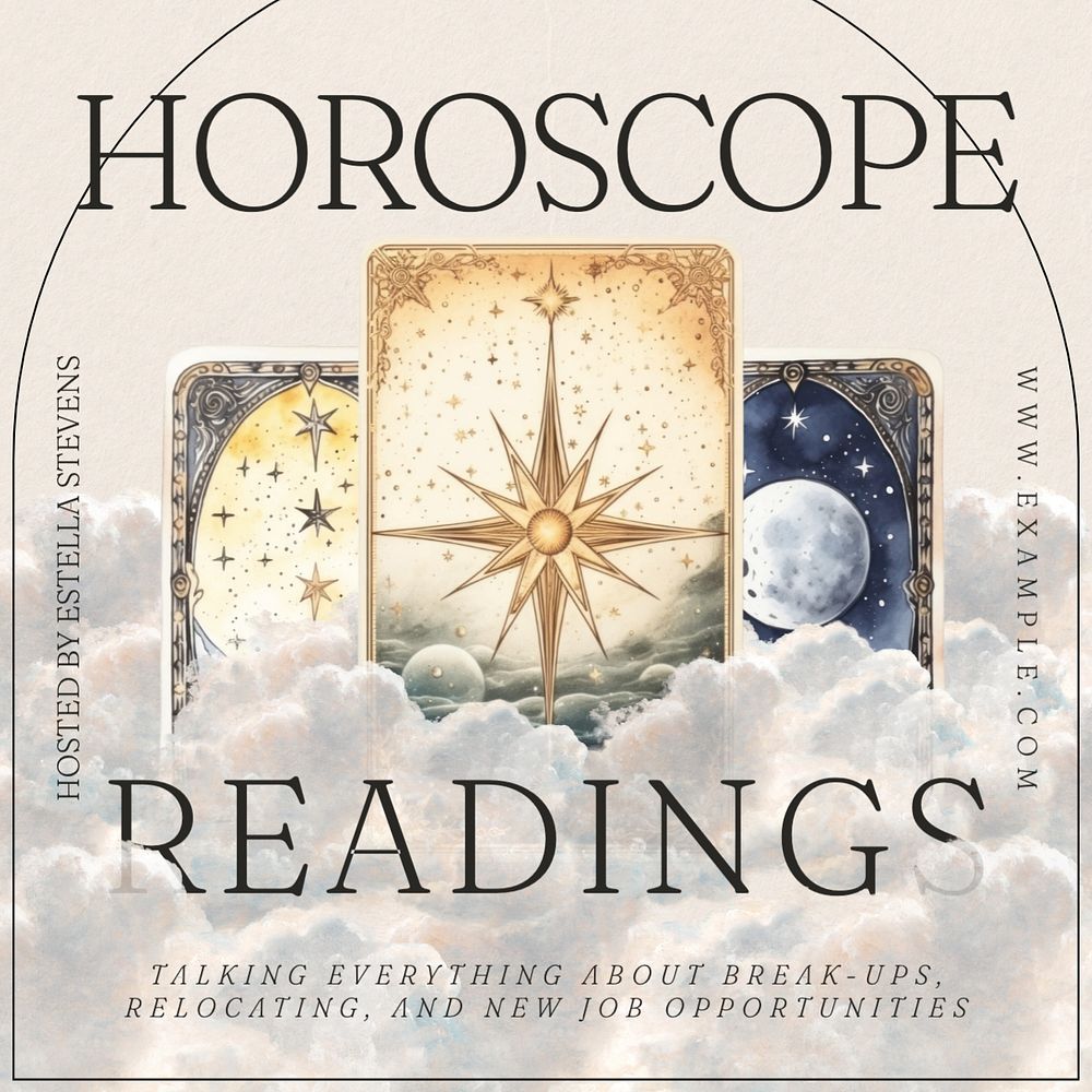 Horoscope readings Facebook post template