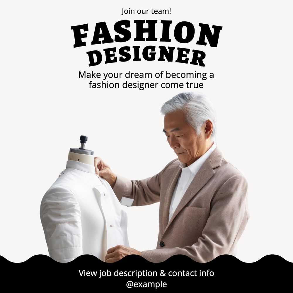 Fashion designer Facebook post template