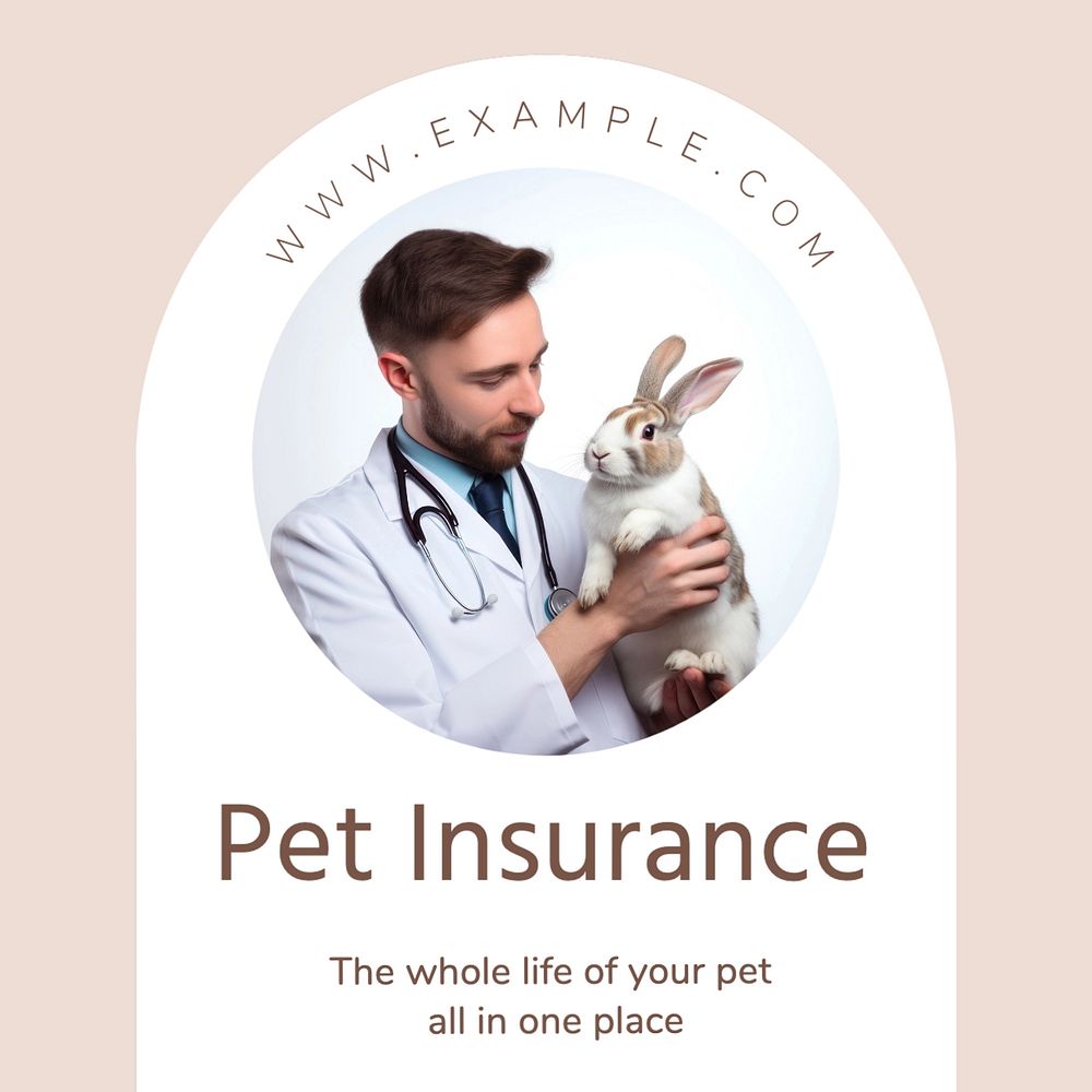 Pet insurance Facebook post template