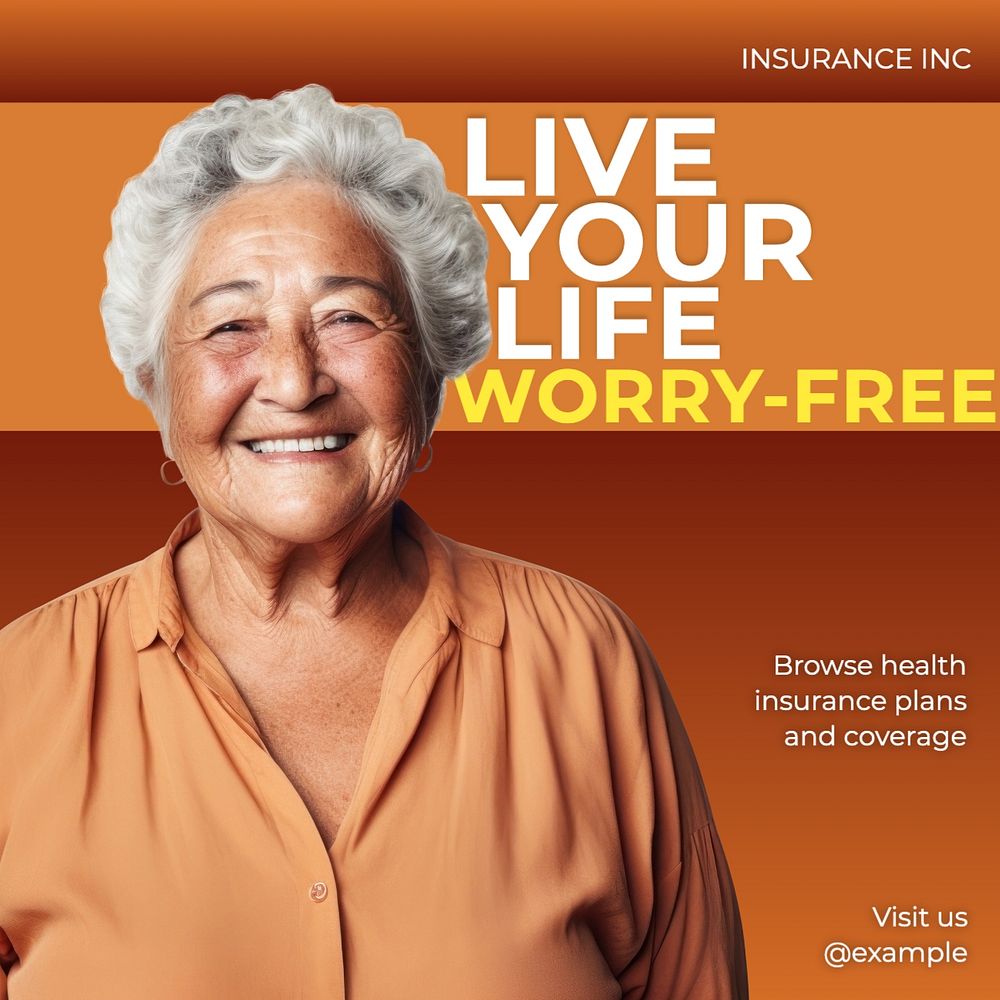 Health insurance Facebook post template