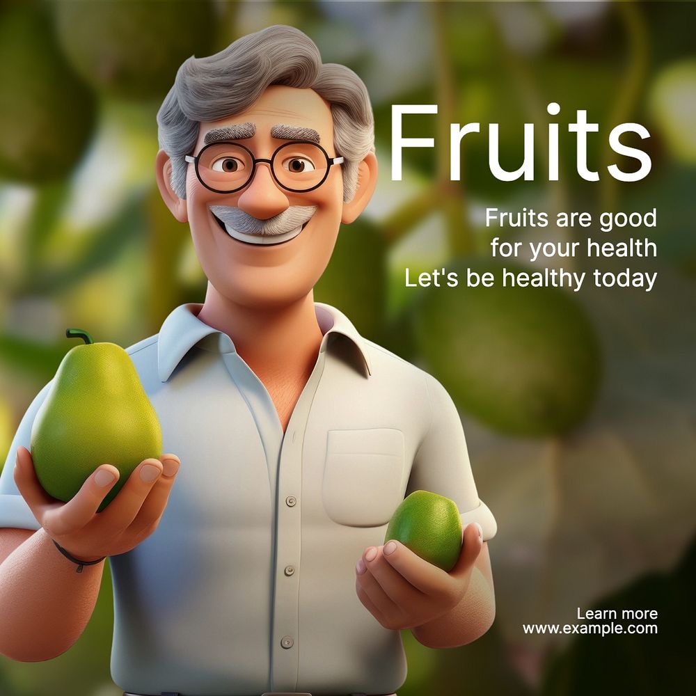 Fruits Facebook post template