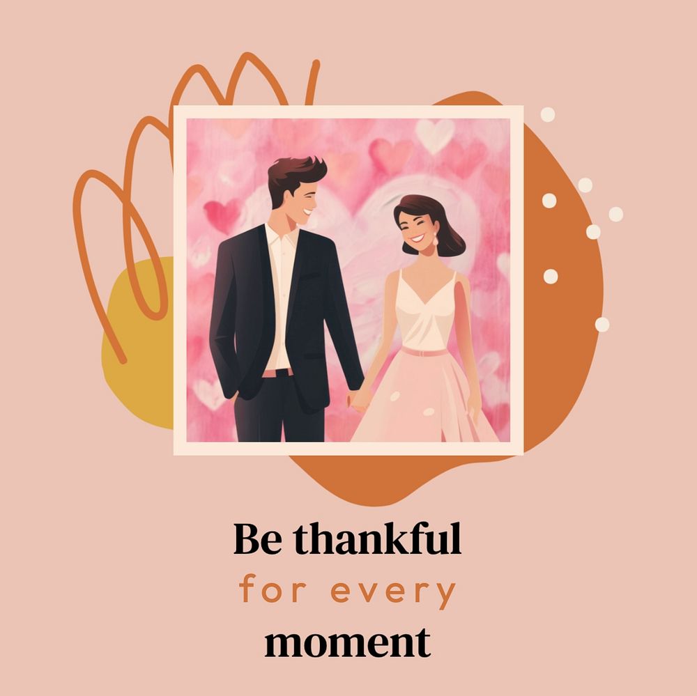 Be thankful Facebook post template