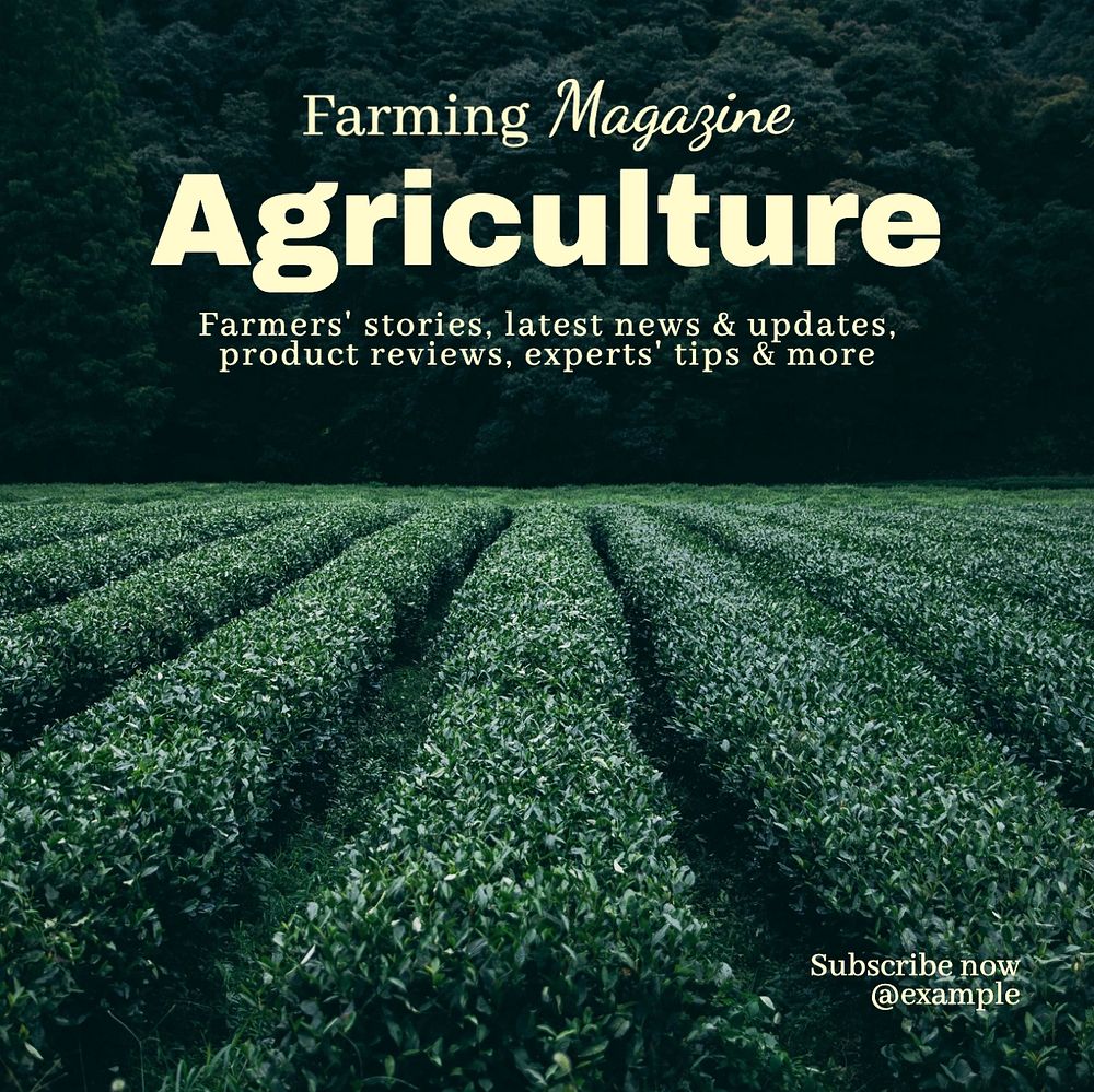 Agriculture & farming Facebook post template