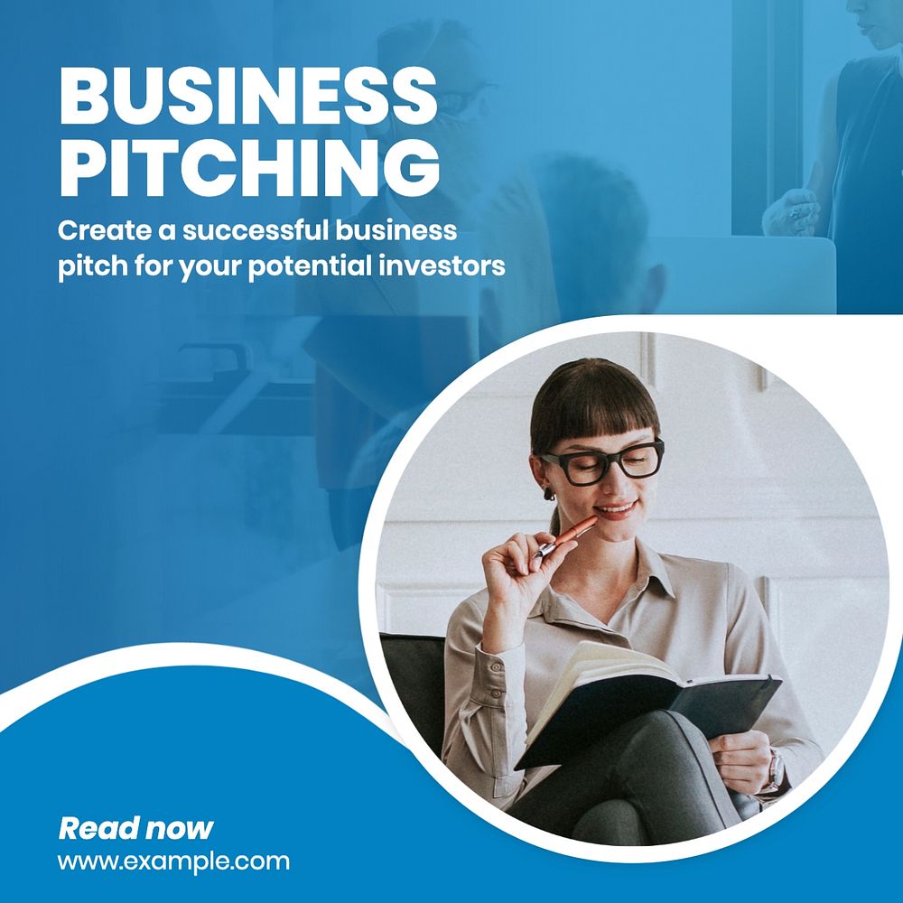 Business pitching Facebook post template