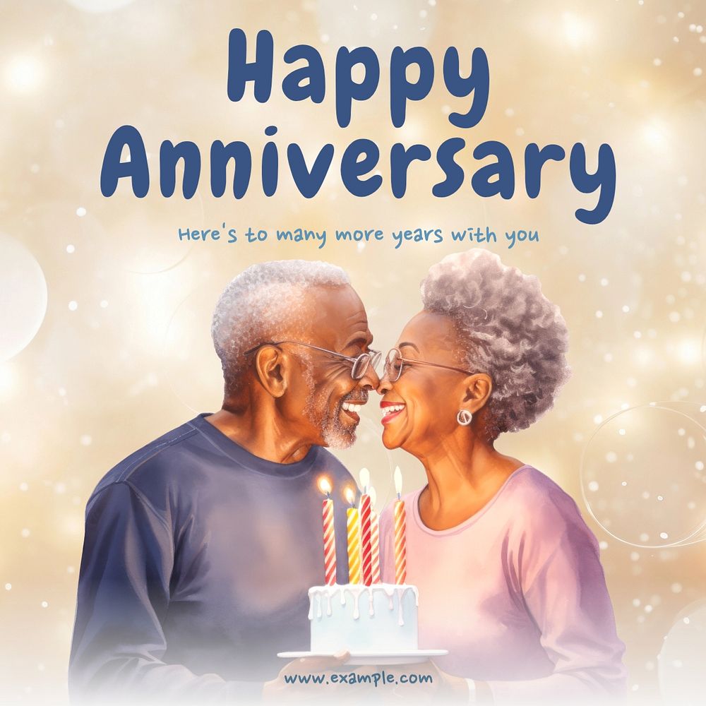 Happy anniversary Facebook post template