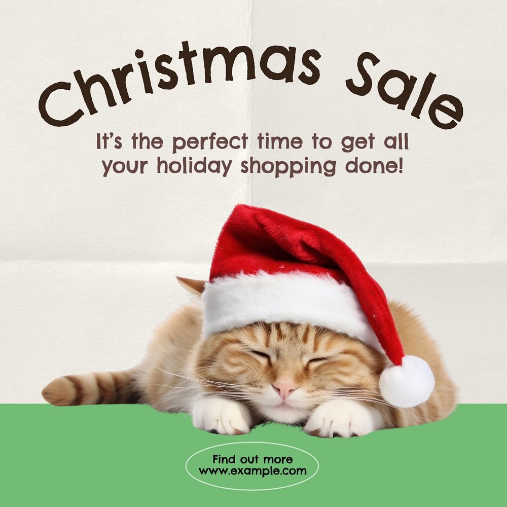 Christmas sale Facebook post template