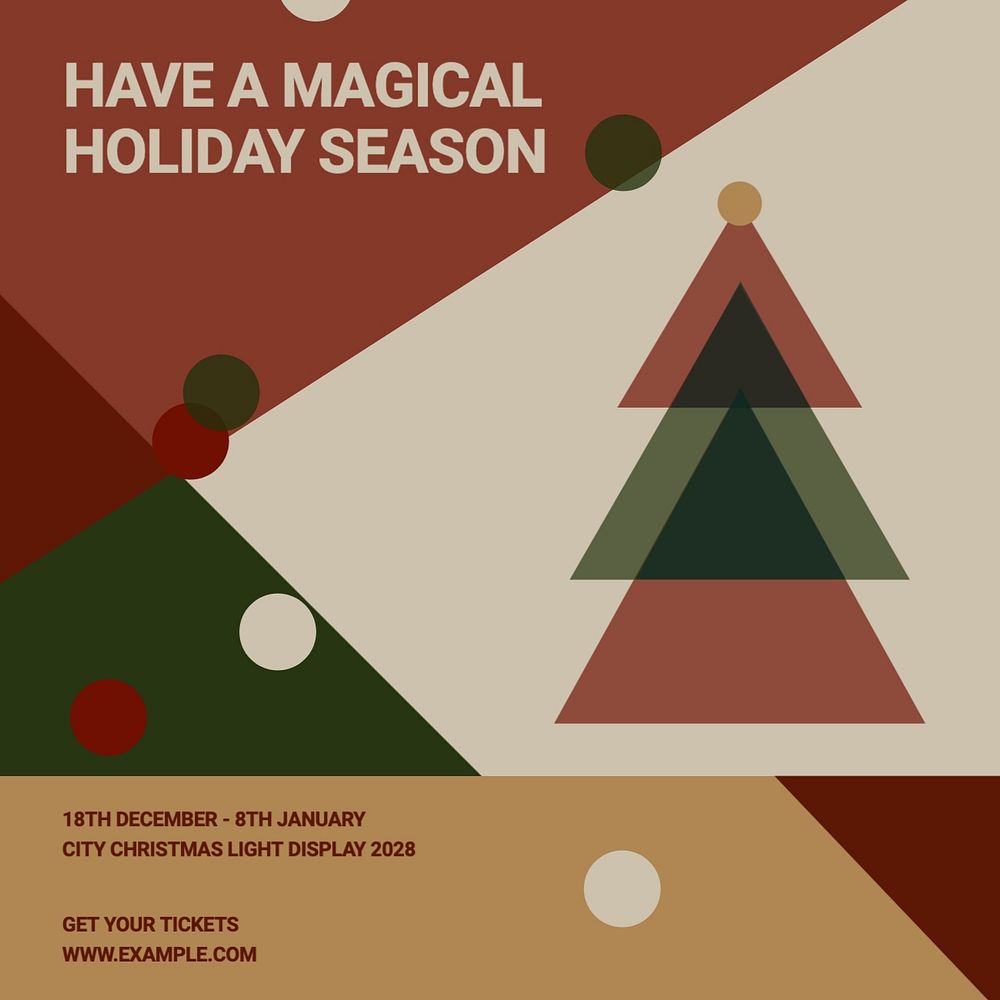 Magical season Facebook post template