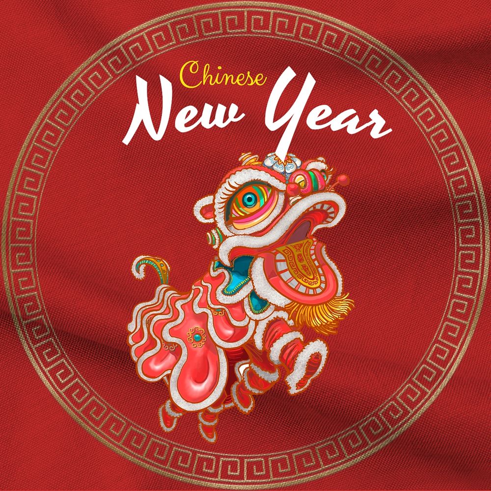 Chinese new year Instagram post template