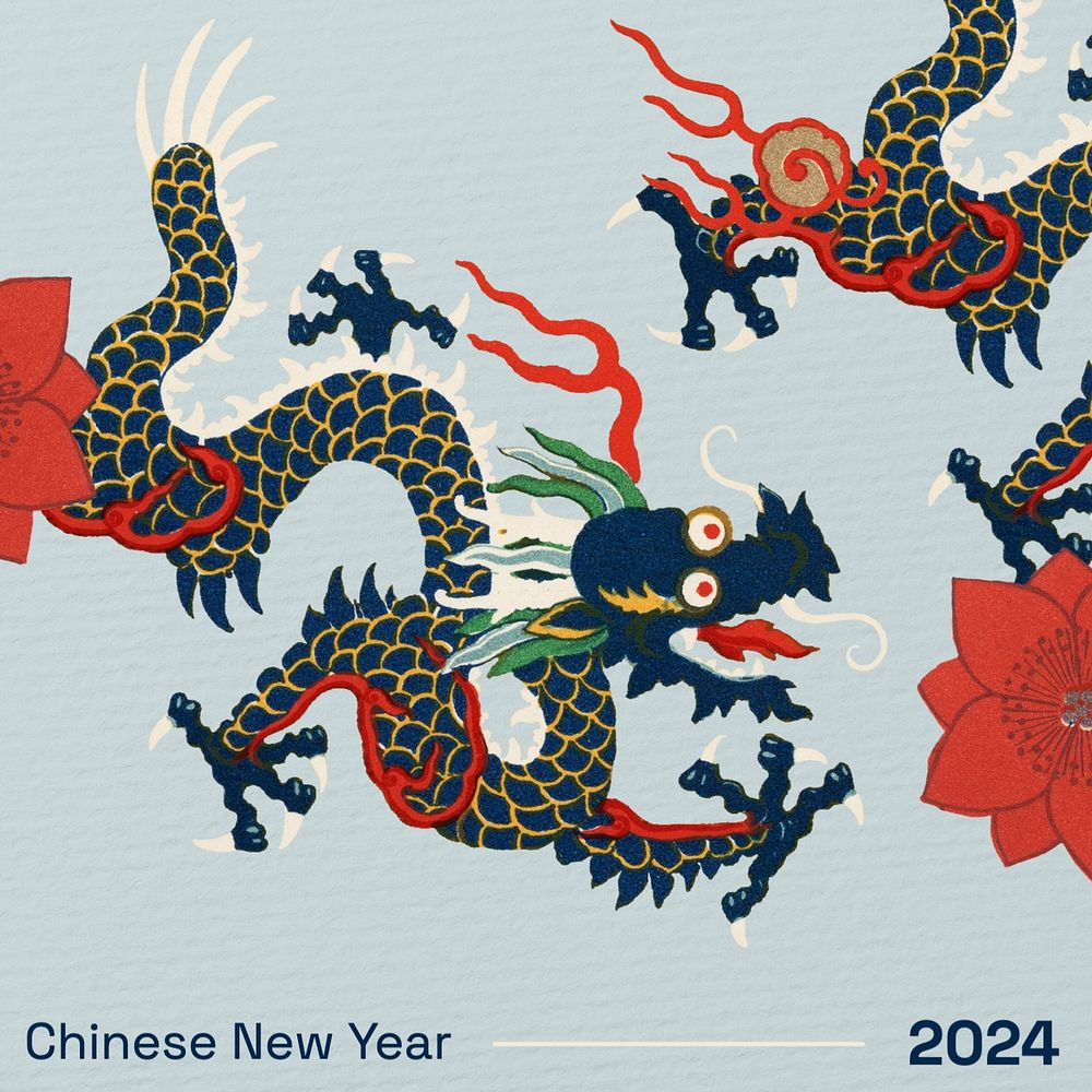 Chinese new year Instagram post template